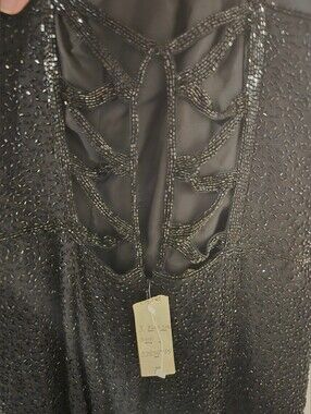 Cache Size M Silk Shell With Duel Splits And Black Beading